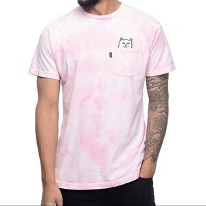 RIPINDIP Lord Nermal Graphic Pocket Tee in Heather Pink sz: Small Men’s